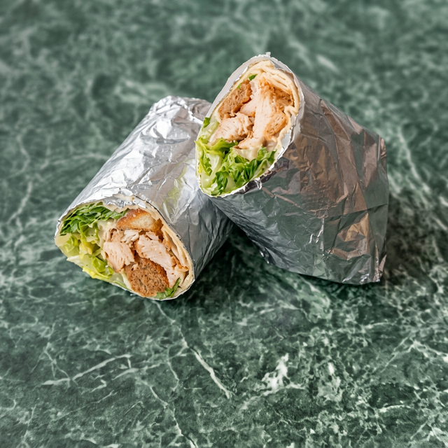 Grilled Chicken Caesar Wrap.