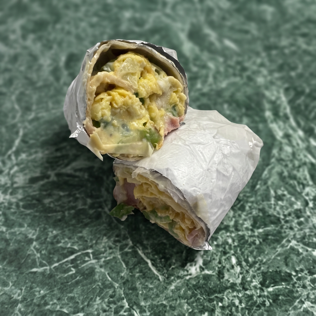 Greek Omelette Wrap.