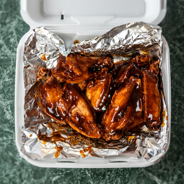 BBQ Wings Dinner.